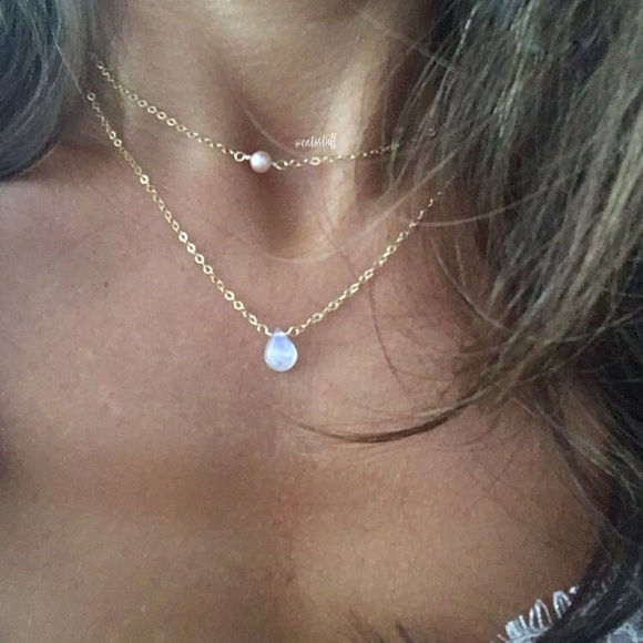 Genuine Freshwater Pink Pearl Necklace Choker - Picture 3 of 3